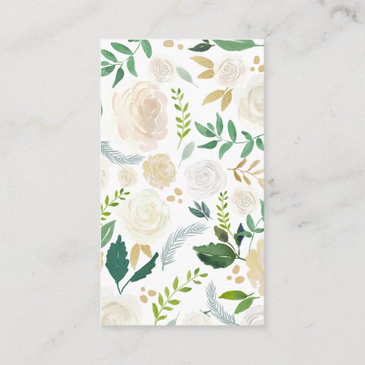 Elegant Monogram Calling Cards Contactkaartje (Achterkant)