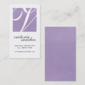 Elegant Monogram Calling Cards Contactkaartje (Voorkant / Achterkant)