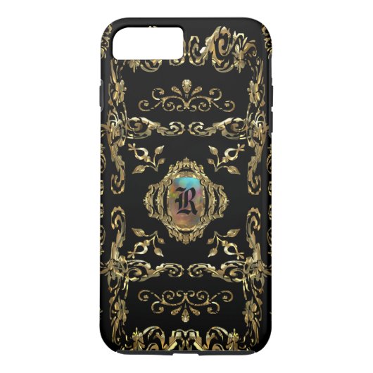 Elegant monogram Case-Mate iPhone case (Achterkant)