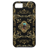 Elegant monogram Case-Mate iPhone case (Achterkant)