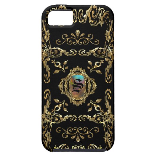 Elegant monogram Case-Mate iPhone case (Achterkant)