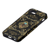 Elegant monogram Case-Mate iPhone case (Onderkant)