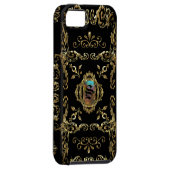 Elegant monogram Case-Mate iPhone case (Back/Rechts)