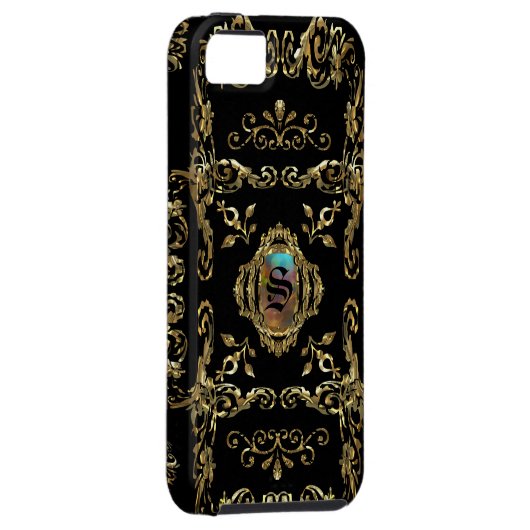 Elegant monogram Case-Mate iPhone case (Back/Rechts)