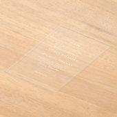 Elegant Monogram Classic Wedding Acryl Uitnodigingen (Laagn)