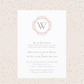 Elegant Monogram Classic Wedding Kaart