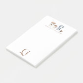 Elegant Monogram Coffee Post-it® Notes (Schuin)
