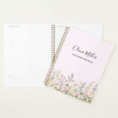 Elegant Monogram Colorful Flower Garden Floral Planner (Display)