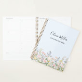 Elegant Monogram Colorful Flower Garden Floral Planner (Display)