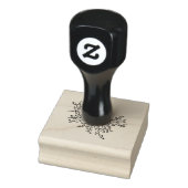 Elegant Monogram Crest Wedding Rubberstempel (Stempel)