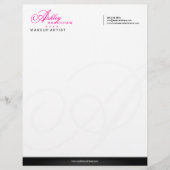 Elegant Monogram Custom Briefhoofd (Voorkant)
