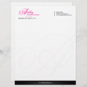 Elegant Monogram Custom Briefhoofd (Voorkant / Achterkant)