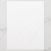 Elegant Monogram Custom Briefhoofd (Achterkant)