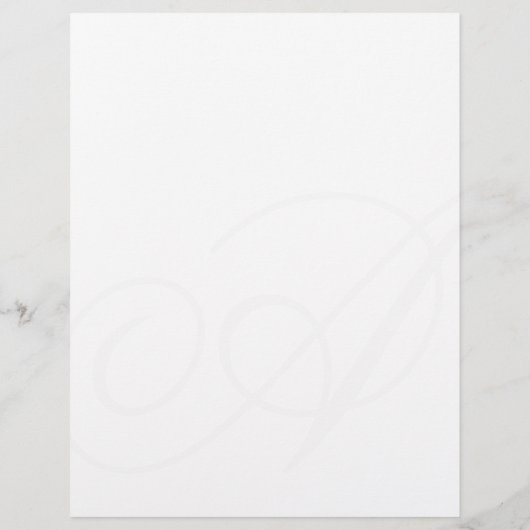 Elegant Monogram Custom Briefhoofd (Achterkant)