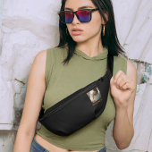 Elegant Monogram Custom Fotonaam Taille Crossbody Heuptasje