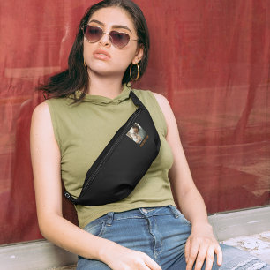 Elegant Monogram Custom Fotonaam Taille Crossbody Heuptasje