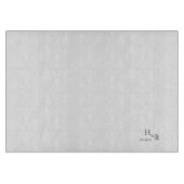 Elegant Monogram Cutting Board Snijplank (Voorkant)