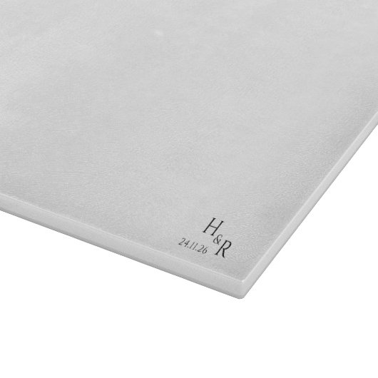 Elegant Monogram Cutting Board Snijplank (Hoek)
