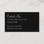 Elegant Monogram Dames Contact Kaarten Visitekaartje (Achterkant)