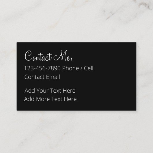 Elegant Monogram Dames Contact Kaarten Visitekaartje (Achterkant)