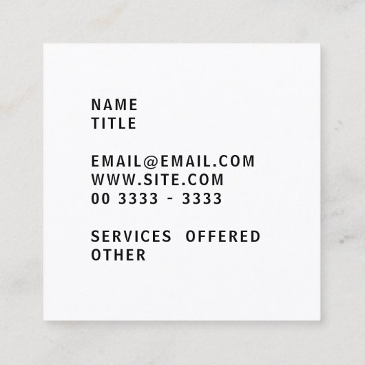 Elegant Monogram Dark Red visitekaartje (Achterkant)