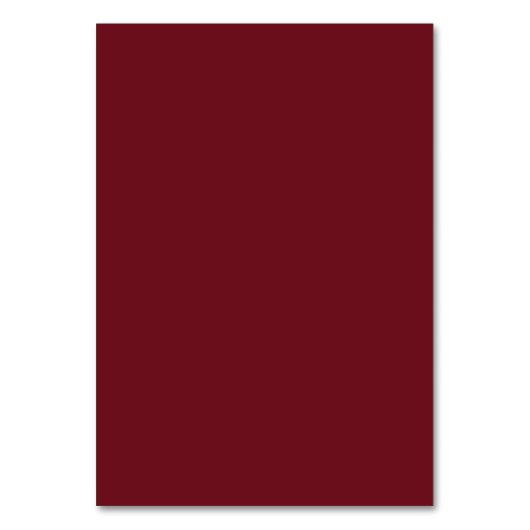 Elegant Monogram Deep red Table Seating Chart Kaart (Achterkant)