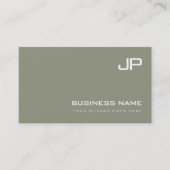 Elegant Monogram Design Modern Plain Professional Visitekaartje (Voorkant)