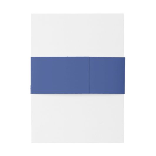 Elegant Monogram Dusty Blue Floral Wedding Uitnodigingen Wikkel (Achterkant Voorbeeld)