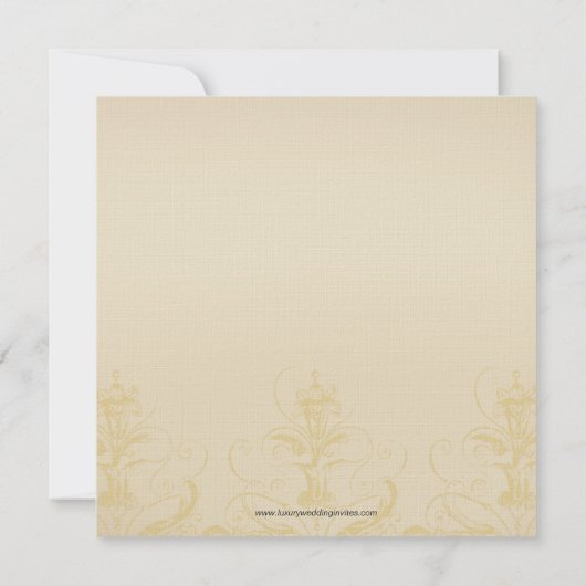 Elegant  Monogram E Wedding Invitaties Kaart (Achterkant)