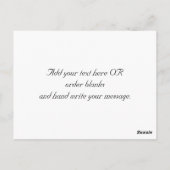 Elegant monogram Een zwart-witte Kaart (Achterkant)