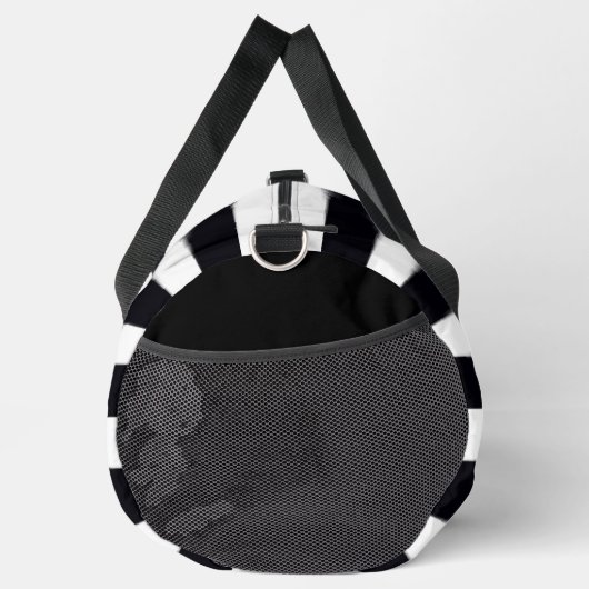 Elegant Monogram Eenvoudig Chic B & W Gestreept Plunjezak (Rechts)