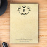 Elegant monogram en naam | Aangepast  papier Post-it® Notes<br><div class="desc">Elegante  Post-It Notes voor elke gelegenheid.</div>
