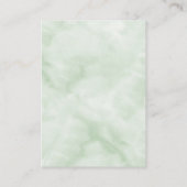 Elegant Monogram Eucalyptus Weddenschap Website Informatiekaartje (Achterkant)