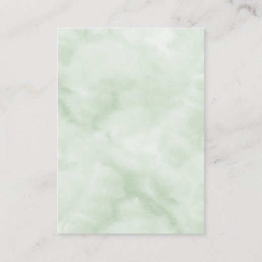 Elegant Monogram Eucalyptus Weddenschap Website Informatiekaartje (Achterkant)