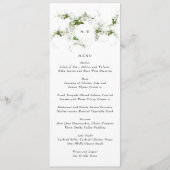 Elegant Monogram | Eucalyptus Wreath Wedding Menu (Voorkant)