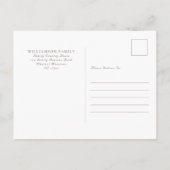 Elegant Monogram Familie Reünie Briefkaart (Achterkant)