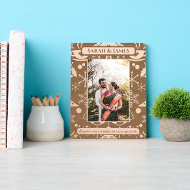 Elegant Monogram Familienaam Kerstvakantie Gegraveerde Lijstjes