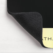 Elegant Monogram Faux Gold Black Modern Sjabloon Muismat (Hoek)