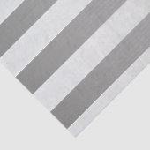 Elegant monogram Faux Silver Gradient Gray Stripes Tissuepapier (Detail)