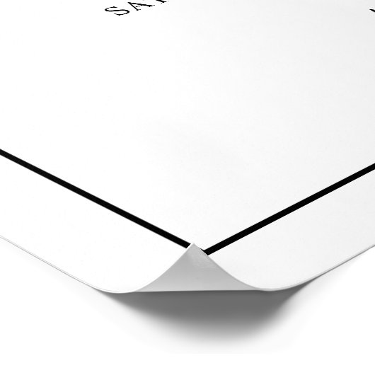 Elegant Monogram Formele Traditionele Huwelijk Poster (Hoek)