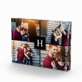 Elegant Monogram Foto Collage (Rechts)