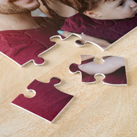 Elegant Monogram Foto Collage Legpuzzel (Zijkant)