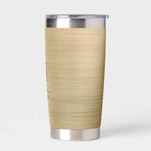 Elegant Monogram Geïsoleerde Drinkbeker (Links)