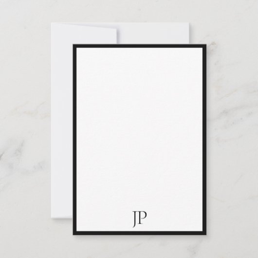 Elegant monogram gekalibreerd script Sjabloon (Voorkant)