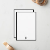 Elegant monogram gekalibreerd script Sjabloon (Voorkant / Achterkant in situ)