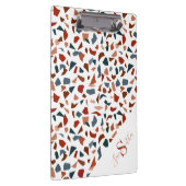 Elegant monogram geometrisch patroon klembord (Rechts)