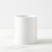 Elegant Monogram Gepersonaliseerde Koffie Mok (Center)