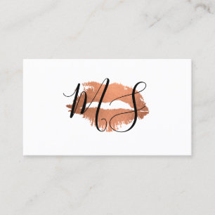 Elegant Monogram / Glamor Kiss Visitekaartje