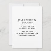 Elegant Monogram Glitter Balloons Aankondiging (Achterkant)