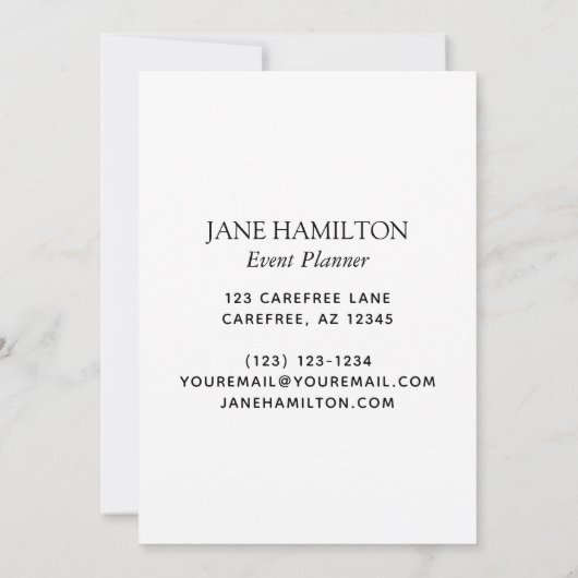 Elegant Monogram Glitter Balloons Aankondiging (Achterkant)